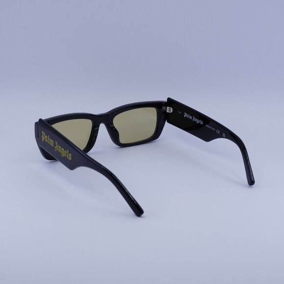 Palm Angels PERI002 PALM 1018 Sunglasses Black Rectangle Frame, Yellow Lenses - Picture 7 of 10